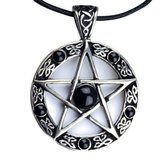Pandantiv argint Pentagrama Neagra